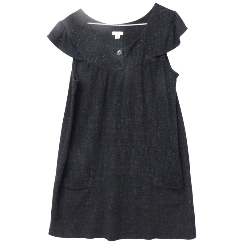 Sparkle Black Dress Sleeveless Career Party Casual