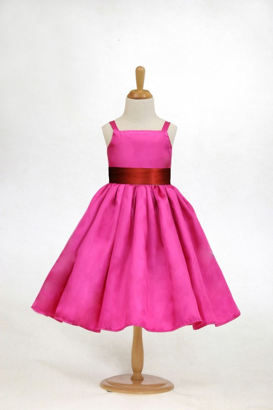 Fuchsia Hot Pink Easter Wedding Party Flower Girl Dress 12M 18M 2 4 6 8 10 12