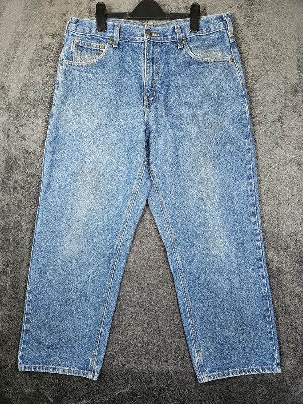 Carhartt B167 DST Jeans Vintage Workwear Blue W36 L30