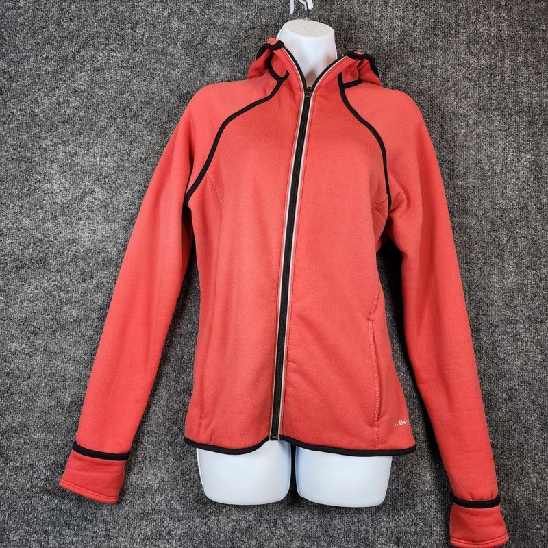 L.L.Bean Polartec Women Gorpcore Hiking Outdoor Fleece Hoodie Jacket Size M