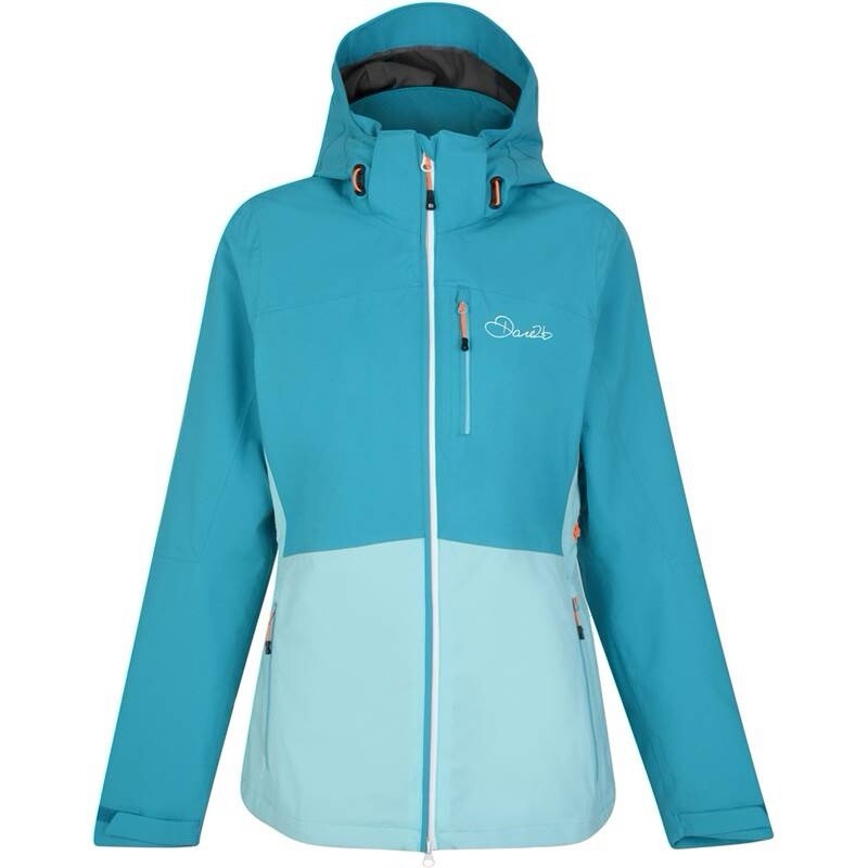 Dare2B Verate Ski Jacket Size 12 XL Womens Waterproof Shell Coat SeaBreeze NWT