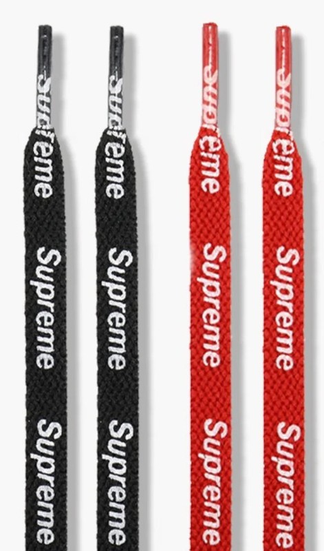 AF1 Supreme Shoe Laces 120cm BLACK, RED, WHITE WHEAT air jordan, dunks, airforce gallery