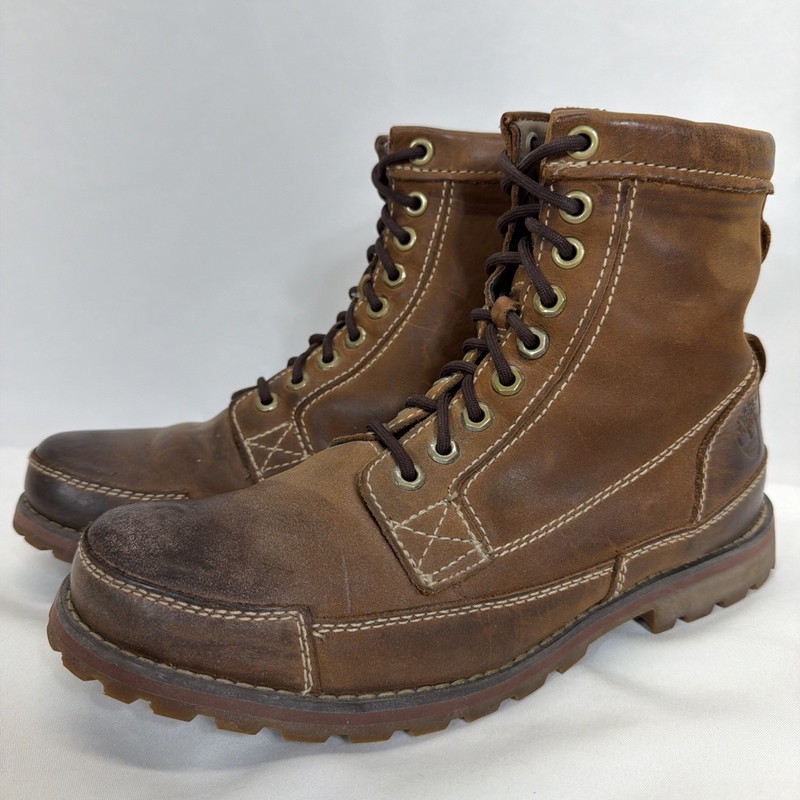 Timberland Earthkeeper 6″ Laceup Boots Heritage Brown Leather Casual Mens Size 8