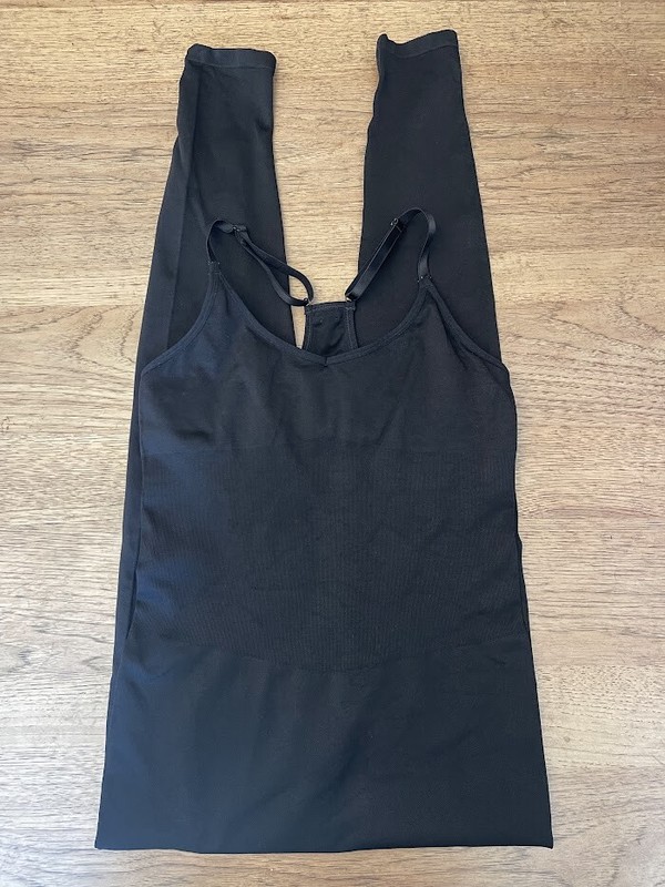 PINK Victoria’s Secret Black Solid SMALL Seamless Workout Bodysuit Jumpsuit VS