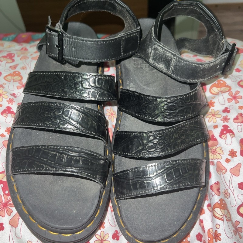 Dr. Martens Doc Martens Black NWOB Strappy Gladiator Sandals US 10 EU 41