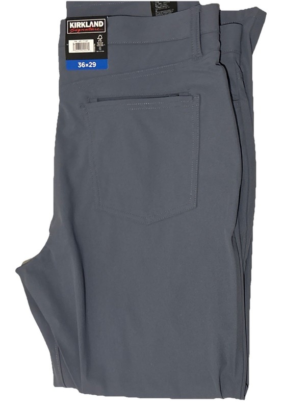 Kirkland Signature Men’s Commuter Pant 4-Way Stretch UPF 50 Blue 36×29 NWT