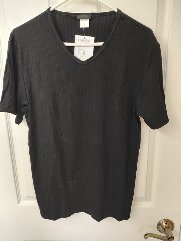 NWT $110. HANRO OF SWITZERLAND Men’s T-Shirt Undershirt XL Extra Large