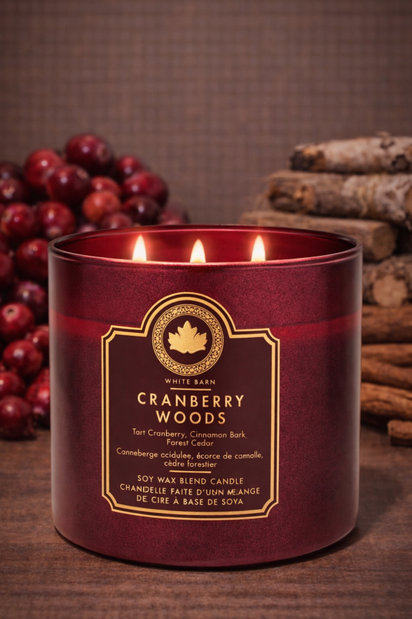 VELA AROMÁTICA CRANBERRY WOODS