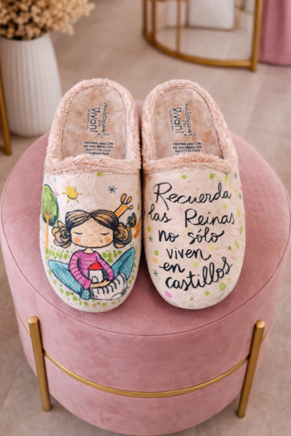 ZAPATILLAS DE CASA REINAS - SALMÓN TALLA 39