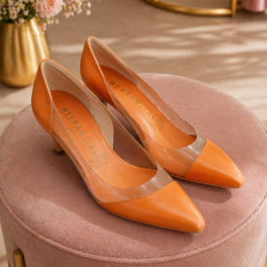 HISPANITAS TACONES NARANJA - TALLA 37