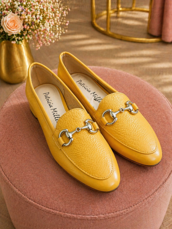 PATRICIA MILLER MOCASINES MOSTAZA - TALLA 38