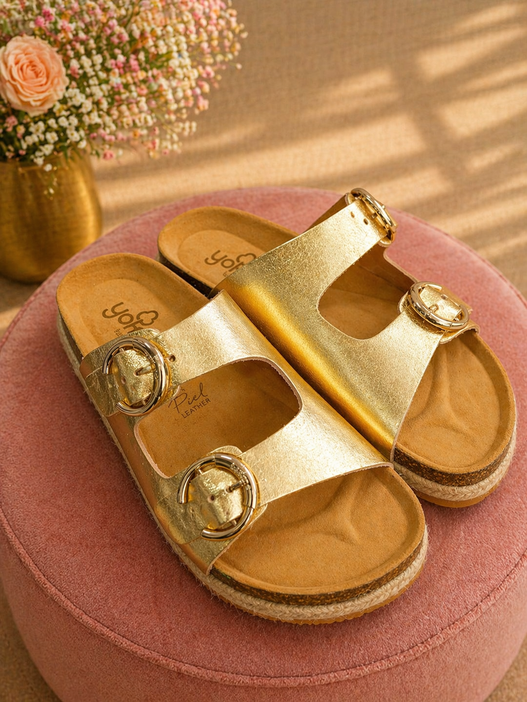 YOKONO SANDALIAS DORADAS - TALLA 37